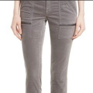 Joie Park Skinny Gray Velvet Jeans